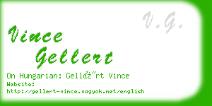 vince gellert business card